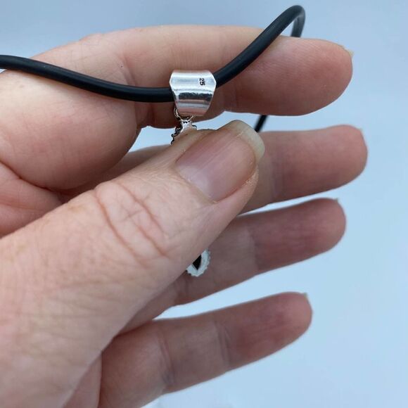 Tiger Eye Cross Silver Necklace - Picture 2 of 3